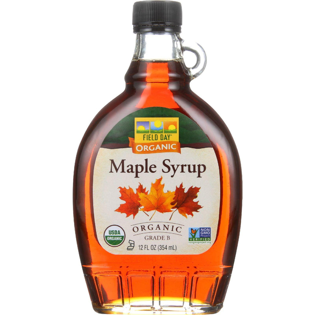 Field Day Maple Syrup - Organic - Grade B - 12 Oz - Case Of 12