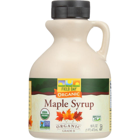 Field Day Maple Syrup - Organic - Grade B - 16 Oz - Case Of 12