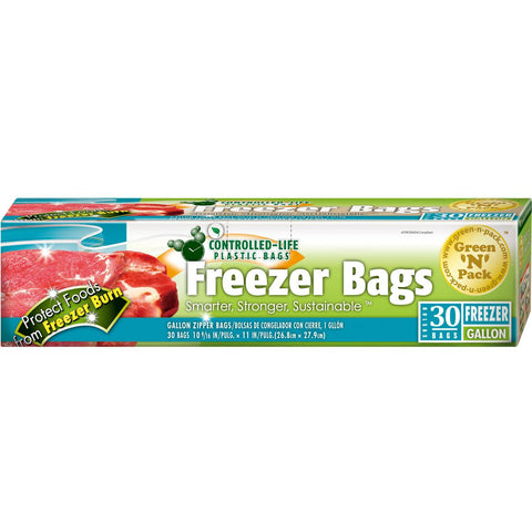 Green-n-pack Zipper Freezer Bags - Gallon - 30 Pack