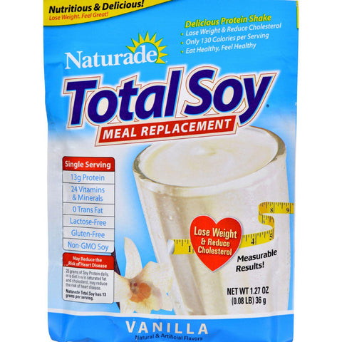 Naturade Total Soy Vanilla Packet - Case Of 25 - 1.27 Oz