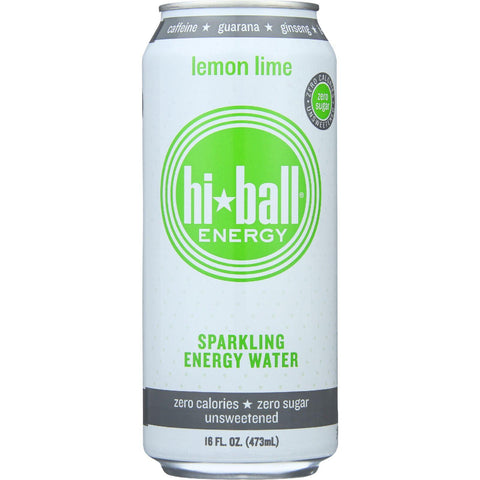Hi Ball Energy Water - Sparkling - Lemon Lime - Can - 116 Oz - Case Of 12