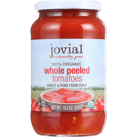 Jovial Tomatoes - Organic - Whole Peeled - 18.3 Oz - Case Of 6
