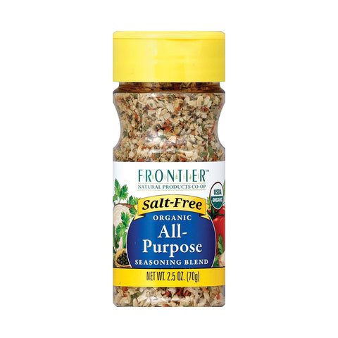 Frontier Herb All Purpose Seasoning - Salt Free - Case Of 6 - 2.5 Oz.