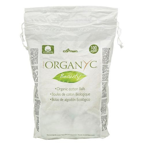 Organyc Cotton Balls - 100 Percent Organic Cotton - Beauty - 100 Count