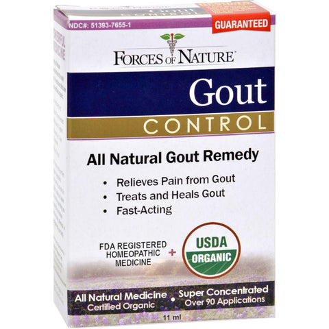Forces Of Nature Organic Gout Control - 11 Ml