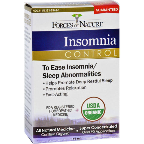 Forces Of Nature Organic Insomnia Control - 11 Ml