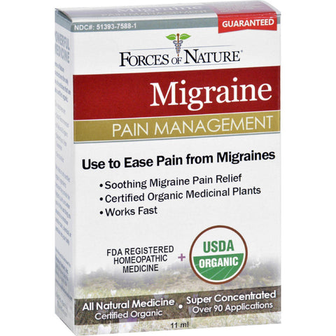 Forces Of Nature Organic Migrane Pain Management - 11 Ml
