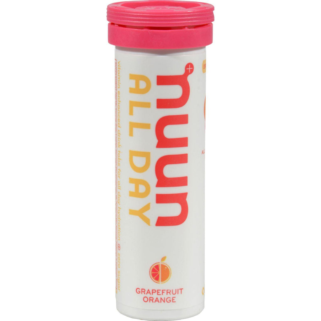 Nuun Hydration Tablets All Day - Grapefruit - Case Of 8 - 16 Tablets