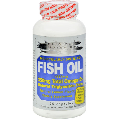 Amino Acid And Botanical Fish Oil - 1090 Mg - 60 Caps
