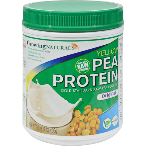 Growing Naturals Yellow Pea Protein - Original - 16 Oz