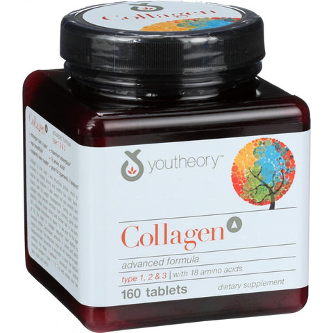 Youtheory Collagen - Type 1 And 2 And 3 - Advanced Formula - 160 Tablets