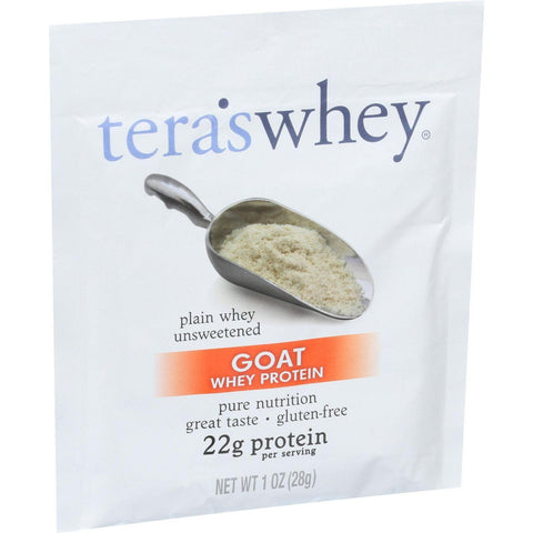 Tera's Whey Protein - Goat - Plain - Unsweetened - 1 Oz - Case Of 12