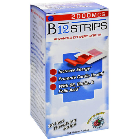 Essential Source B12 Strips With B6 And Biotin - 30 Pack