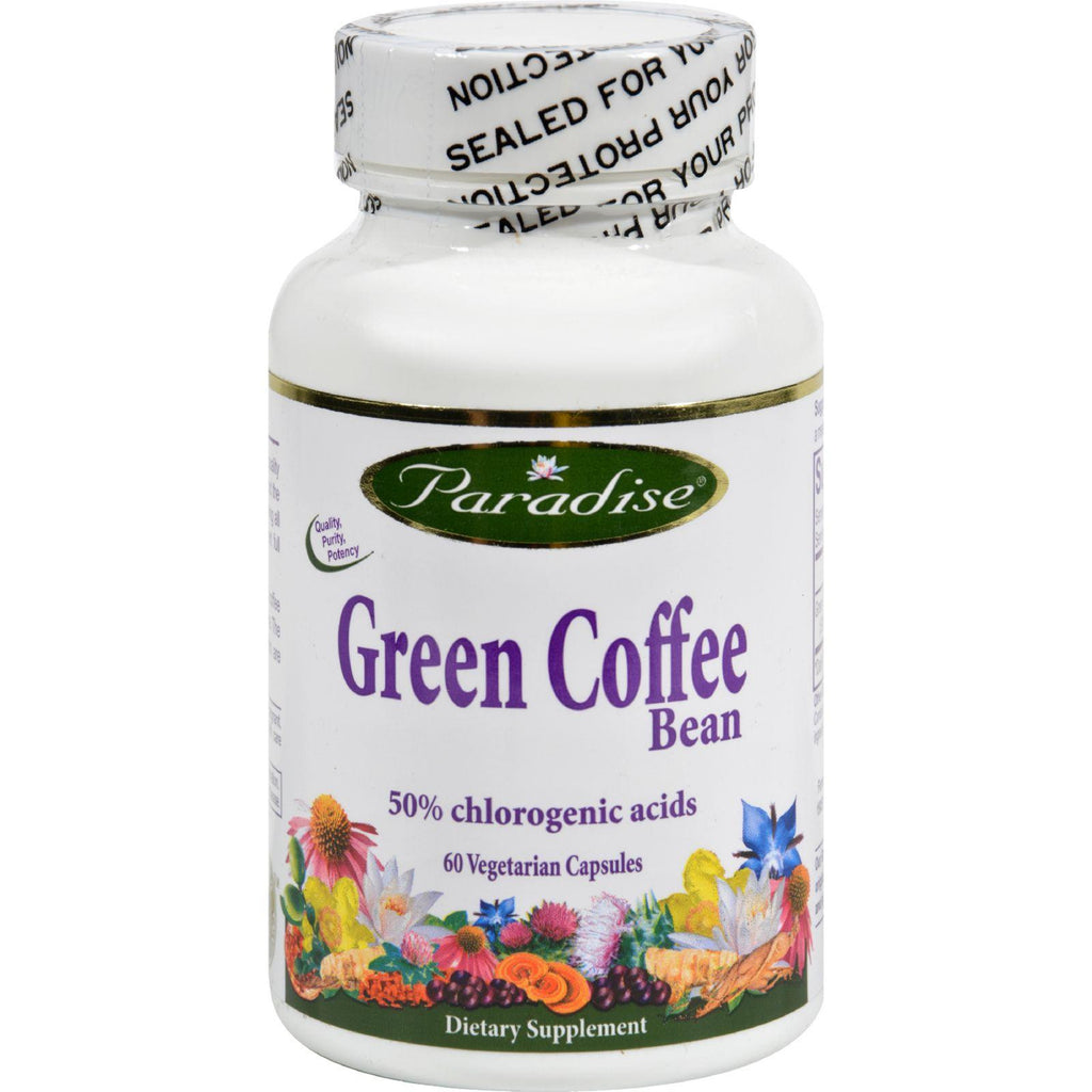 Paradise Herbs Green Coffee Bean - 60 Vegetarian Capsules