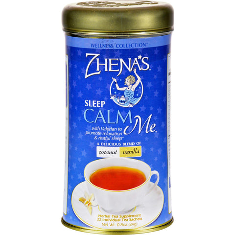 Zhena's Gypsy Tea Calm Me Coconut Van - Case Of 6 - 22 Bags