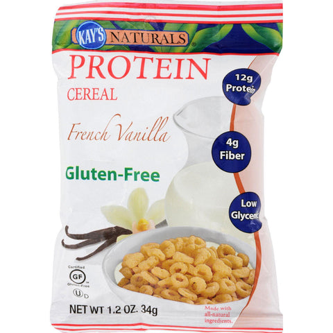 Kay's Naturals Protein Cereal French Vanilla - 1.2 Oz - Case Of 6