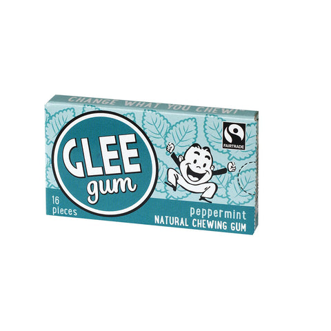 Glee Gum Chewing Gum - Peppermint - 16 Pieces - Case Of 12