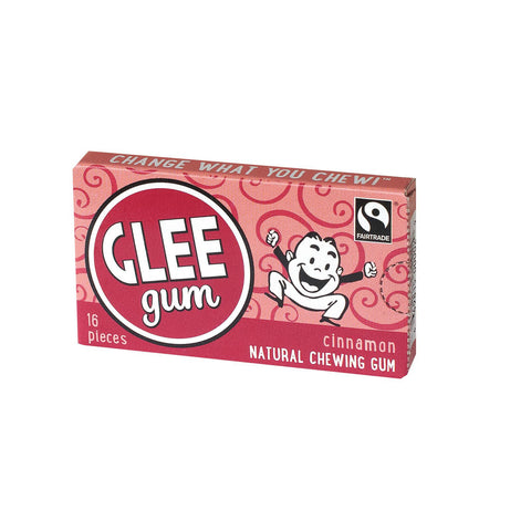 Glee Gum Chewing Gum - Cinnamon - 16 Pieces - Case Of 14