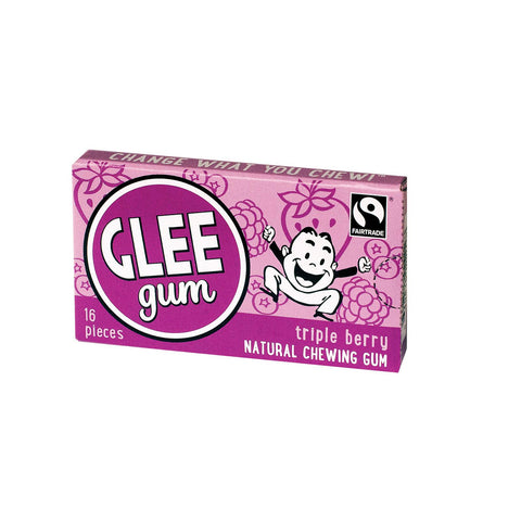 Glee Gum Chewing Gum - Triple Berry - 16 Pieces - Case Of 17