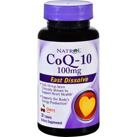 Natrol Coq-10 - Cherry Flavor - 30 Tablets