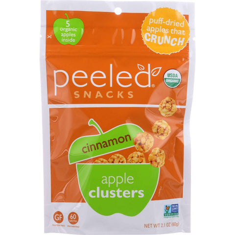 Peeled Snacks Apple Clusters - Organic - Cinnamon - 2.1 Oz - Case Of 12