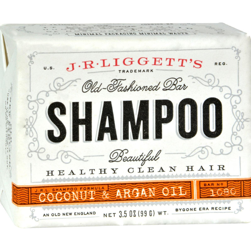 J.r. Liggett's Shampoo Bar - Coconut And Argan - 3.5 Oz