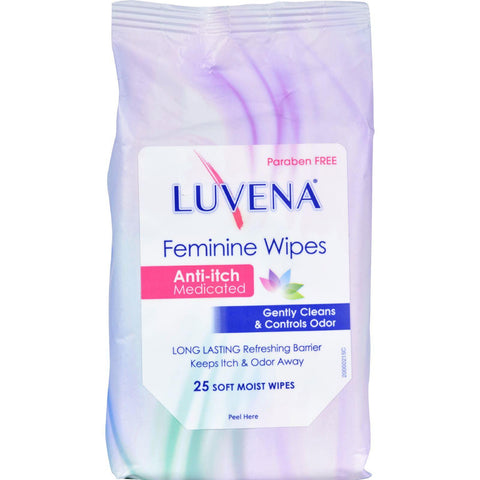 Luvena Anti-itch Wipes - Medicated - 25 Pack
