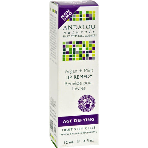 Andalou Naturals Lip Remedy Argan + Mint - .4 Oz