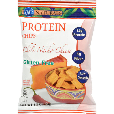 Kay's Naturals Better Balance Protein Chips Chili Nacho Cheese - 1.2 Oz - Case Of 6