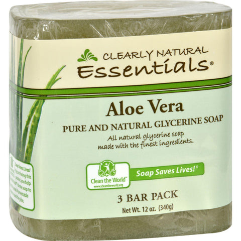 Clearly Natural Bar Soap - Aloe Vera - 3 Pack - 4 Oz