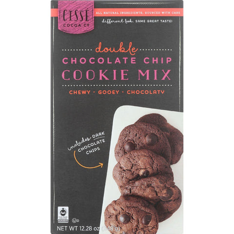 Cisse Cookie Mix - Fair Trade - Double Chocolate Chip - 12.28 Oz - Case Of 6
