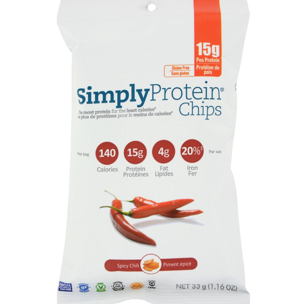 Simplyprotein Chips - Chili - Pack Of 12 - 33 Grams