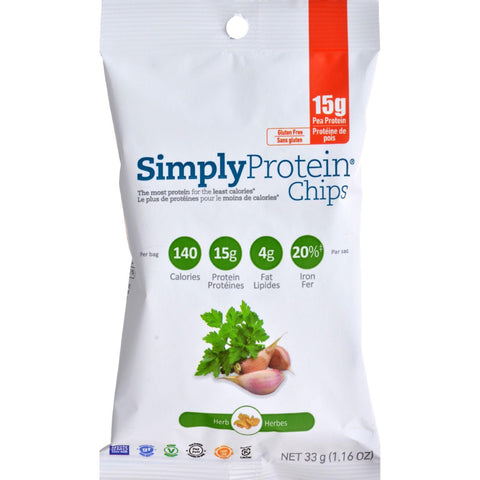 Simplyprotein Chips - Herb - Pack Of 12 - 33 Grams
