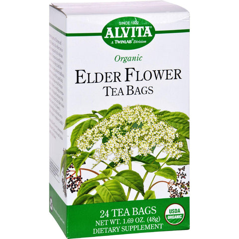 Alvita Teas Organic Elder Flower Tea Bags - 24 Bags