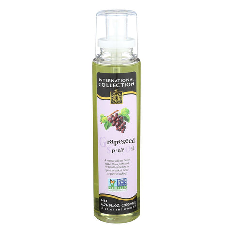 International Collection Grapeseed Spray Oil - Case Of 6 - 6.76 Fl Oz.