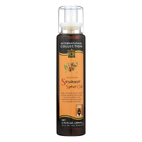 International Collection Sesame Spray Oil - Toasted - Case Of 6 - 6.76 Fl Oz.