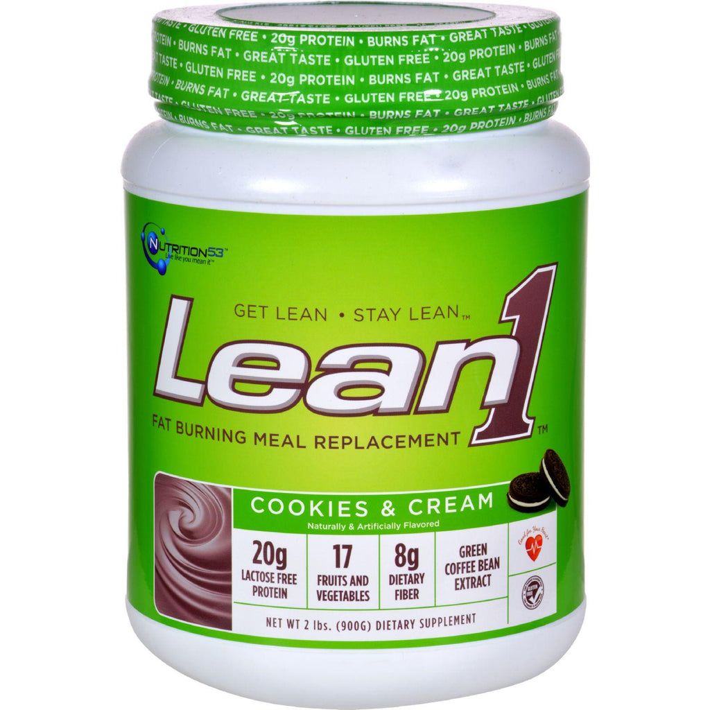 Nutrition53 Lean1 Nature's Performance Shake - Cookies And Cream - 2 Lbs