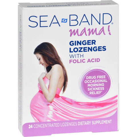 Sea-band Mama Lozenge - Ginger With Folic - 24 Pack