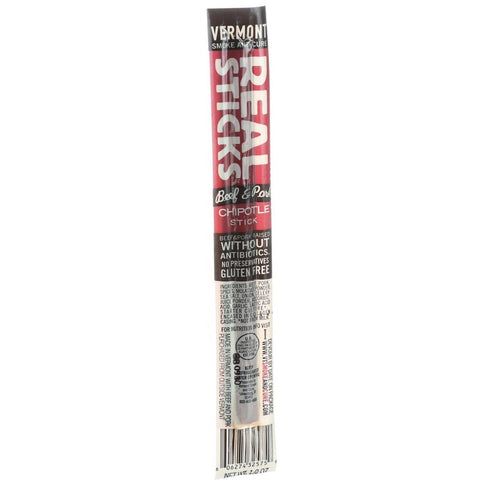 Vermont Smoke And Cure Realsticks - Chipotle - 1 Oz - Case Of 24