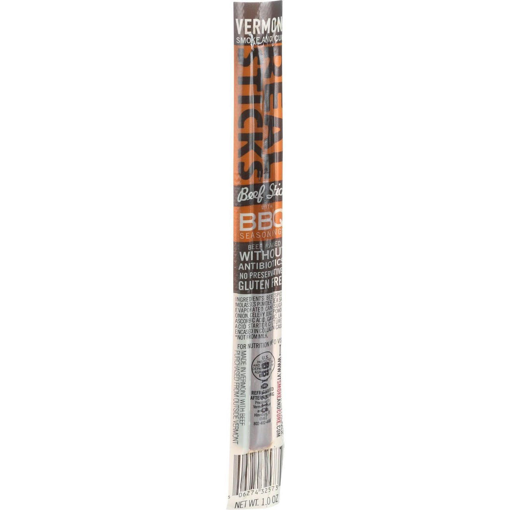 Vermont Smoke And Cure Realsticks - Bbq - 1 Oz - Case Of 24