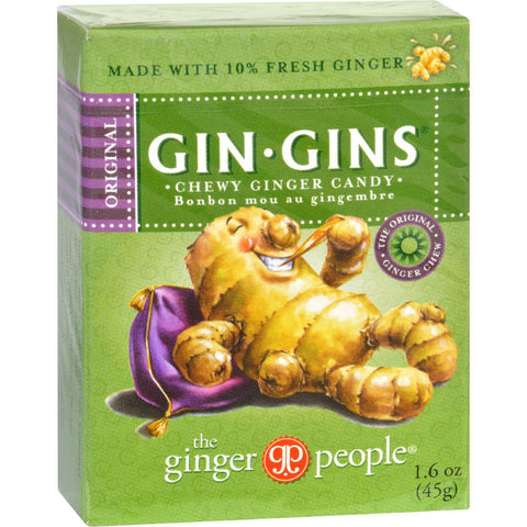 Ginger People Gingins Chewy Original Travel Packs - Case Of 24 - 1.6 Oz