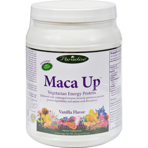 Paradise Herbs Maca Pro Vegetarian Energy Protein Vanilla - 15.94 Oz