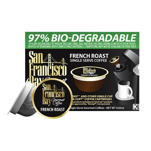 San Francisco Bay Coffee Onecup - French Roast - Case Of 6 - 4.65 Oz.