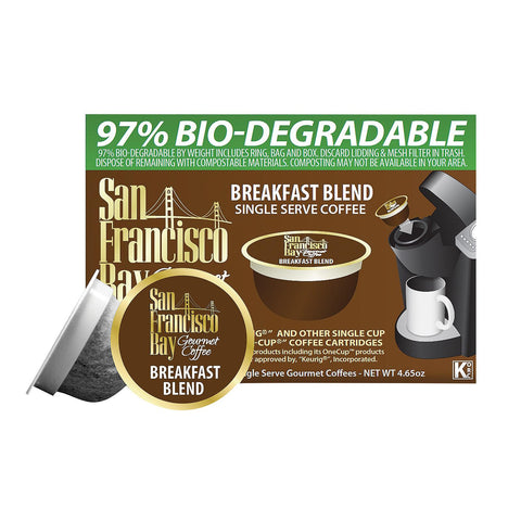 San Francisco Bay Coffee Onecup - Breakfast Blend - Case Of 6 - 4.65 Oz.
