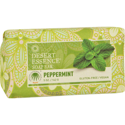 Desert Essence Bar Soap - Peppermint - 5 Oz