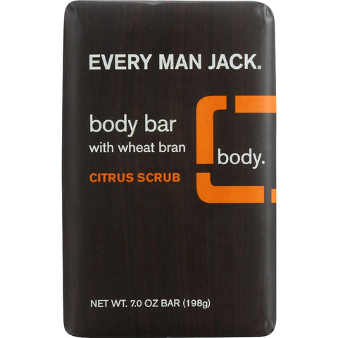 Every Man Jack Bar Soap - Body Bar - Citrus Scrub - 7 Oz - 1 Each