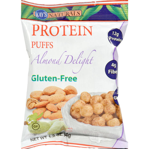 Kay's Naturals Protein Puffs - Almond Delight - Case Of 6 - 1.2 Oz