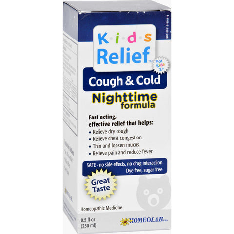 Homeolab Usa Kids Cough And Cold Nighttime Formula - 8.5 Fl Oz