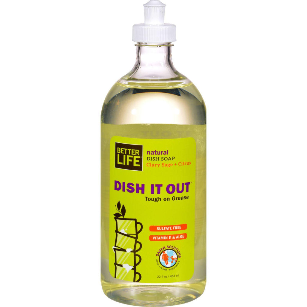 Better Life Dishwashing Soap - Lemon Mint - 22 Fl Oz