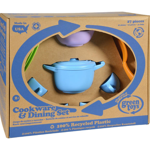 Green Toys Cookware And Dinnerware Set - 27 Piece Set